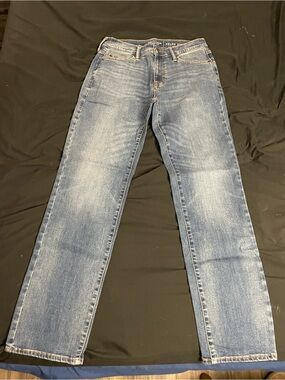 Men's Light Blue Straight Fit Jeans